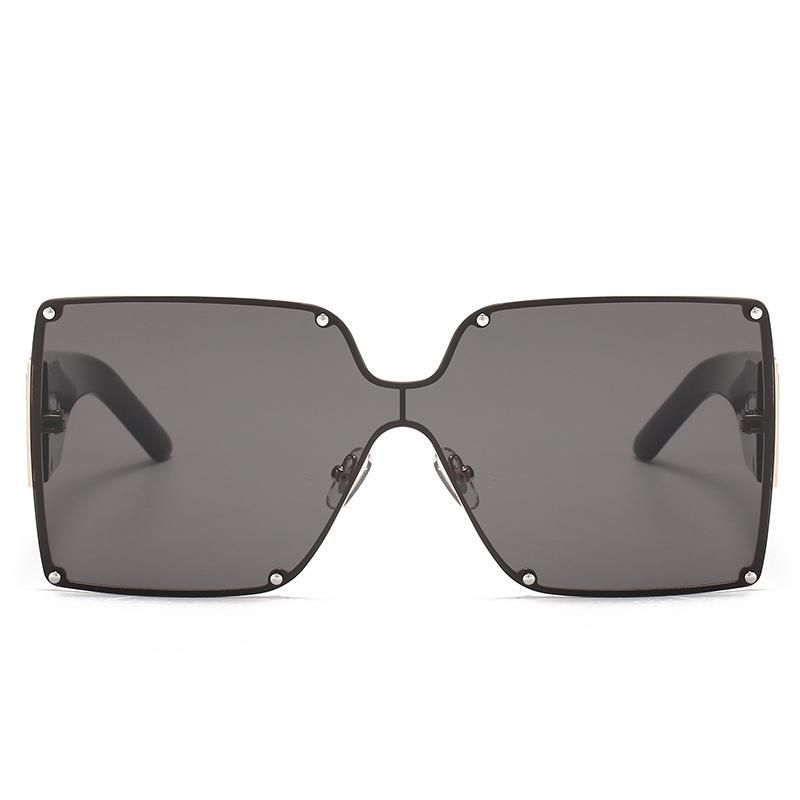 2020 No MOQ Oversize Metal Square Sunglasses