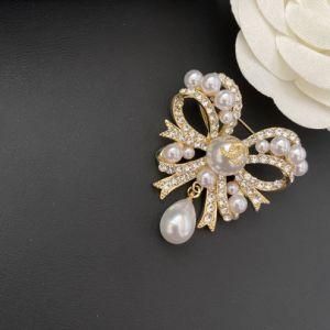High Quality Luxury Brooch Fashion Butterfly Brooch Flower Pearl Large Luxury Designer Famous Brand Fashion Brooches Women