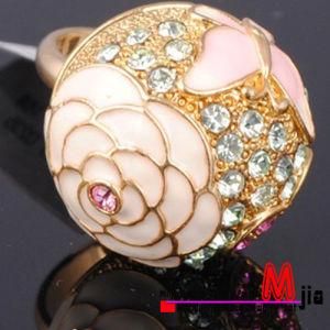 Fashion Enamel Ring with Fully Rhinestones (BH0312)