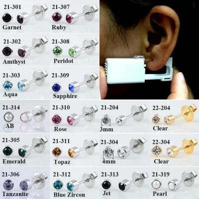 Surgical Steel Ear Stud Disposable Sterile Piercing Body Piercing Jewelry