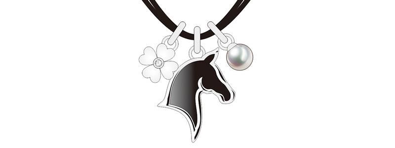 Classic Black Wooden Horse Pattern Imitation Jewelry