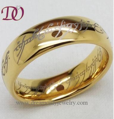 Men&prime;s Tungsten Ring Fashion Gold Jewelry Ring