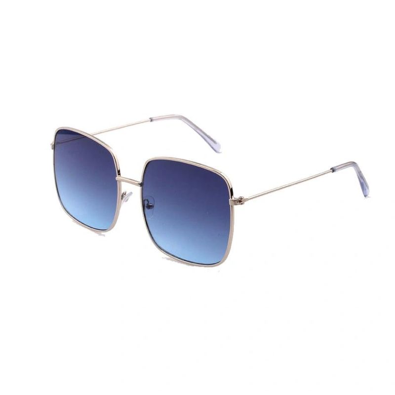 2018 Hot Selling Square Shape Fashion Metal Sunglasses