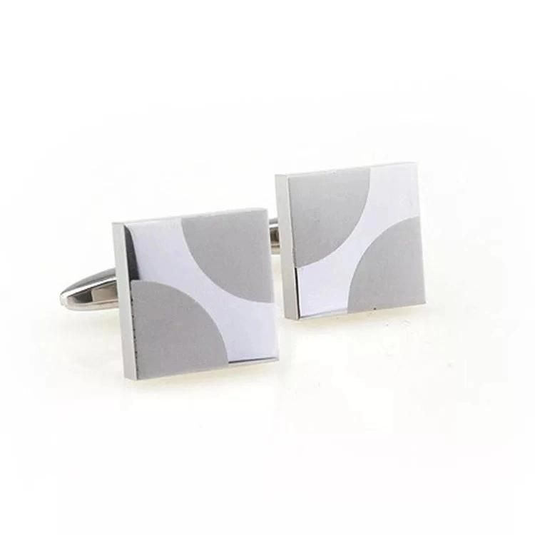 Engraving Design Square Shape Fashion Cufflink for Man