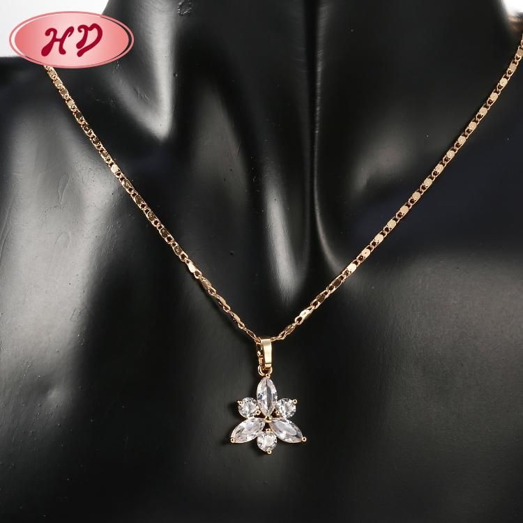 Costom Fashion Copper Alloy 18K Gold Plated Jewelry Chain Sets