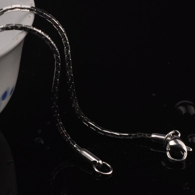 Hot Selling Shiny Jewelry Stainless Steel Boston Chain Ladies Necklace