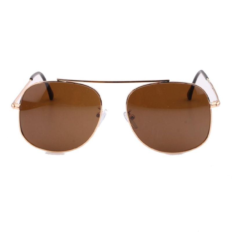 2018 Factory Directly Brown Lens Metal Sunglasses