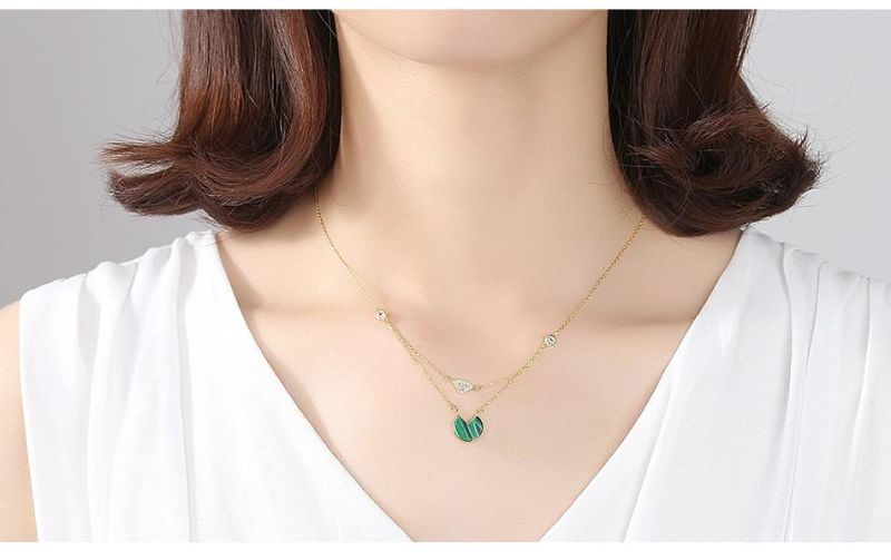 Handmade Long Multilayer Gold Plated Necklace for Women
