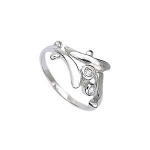 Lady&prime;s 925 Silver Filled Diamond White CZ Paved Wedding Ring