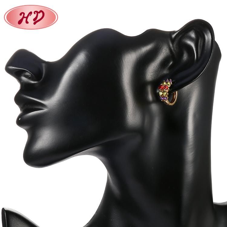 Latest Fashion Design 18K Gold Plated Jewelry Hoop Huggie Earring for Women