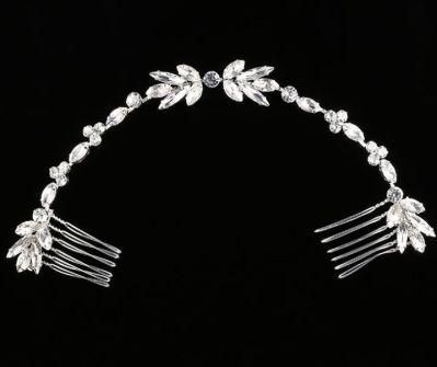 Bridal Crystal Hair Comb (double combs) . Wedding Crystal Hair Comb