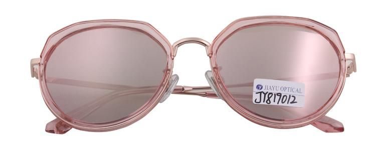 Wholesale New Trendy Custom Logo Round Fashionable Metal Womens Sunglasses
