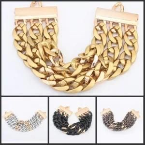 Gold or Silver Charm Chain Jewelry Bracelet Fashion (R072)