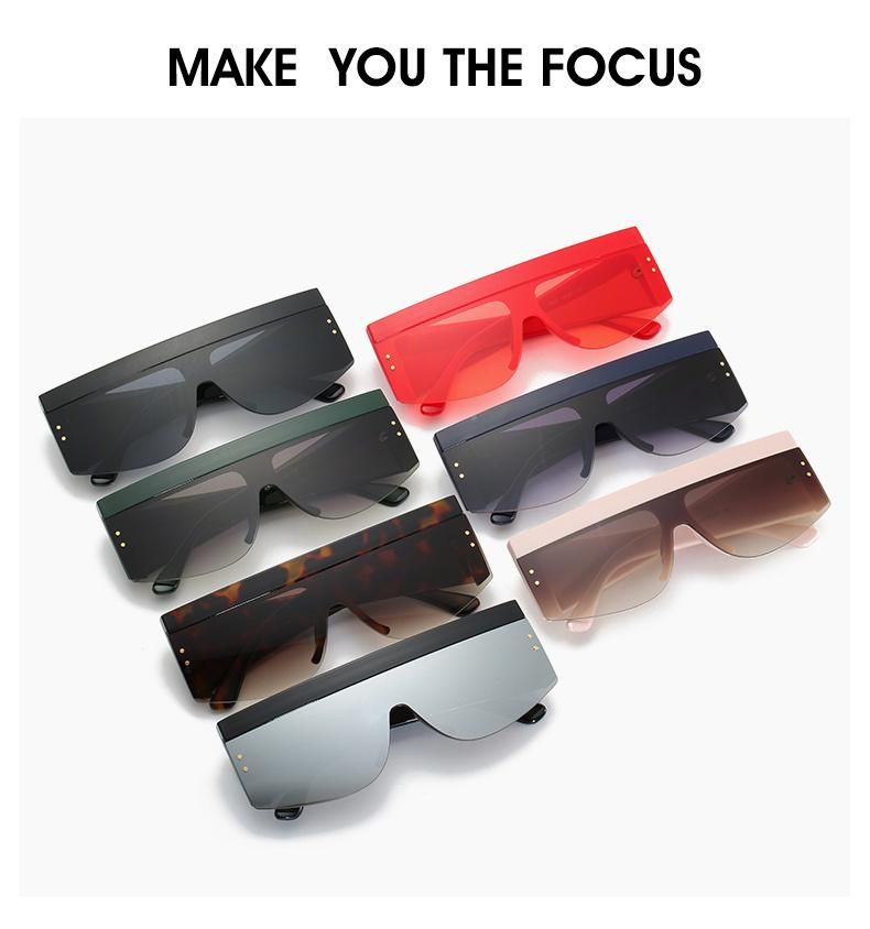Large-Frame Wide-Brimmed Sunglasses, Retro Midin One-Piece Goggles Sports Cycling Glasses