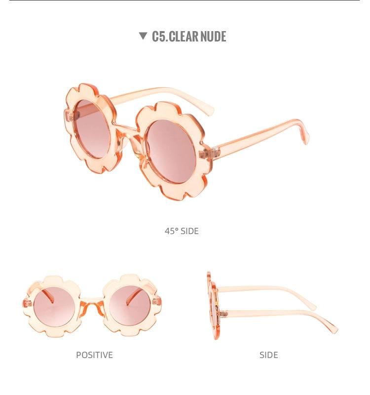 Fancy Custom Flower Boys Girls Sun Glasses Shades Kids Sunglasses
