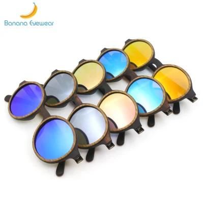 Ready Goods Hot Sell High and Low Layer Ebony Wooden Sunglasses