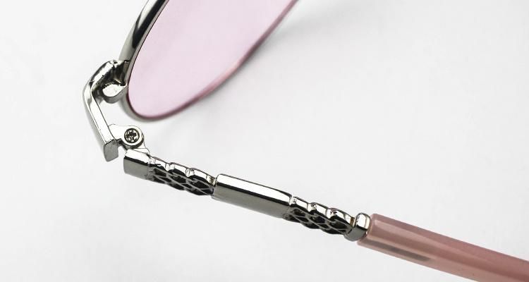 Fashion Shiny Metal Frame Women Wholesale Toad Sun Glasses