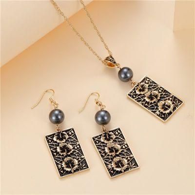 Hot Selling Women Necklace Jewelry Set Hawaii Earring Pendant Necklace