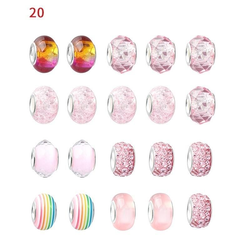 Crystal Beads Jewelry Gift Set Charm DIY Bracelet Making Kit