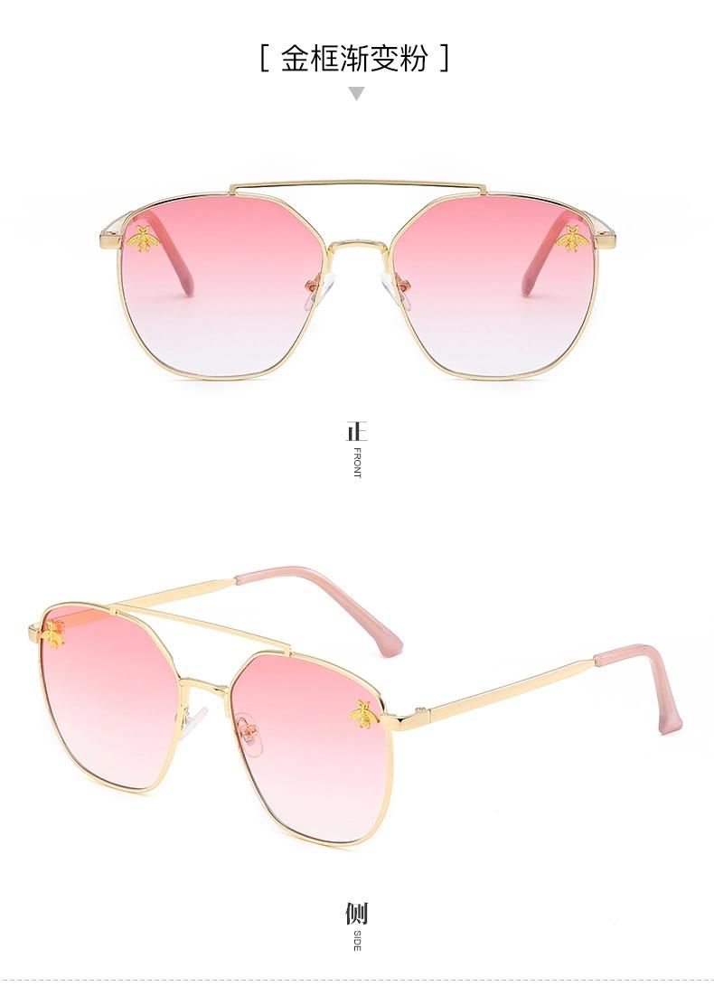 Trendy Classic Retro Women Brand Design Vintage Rectangle Sun Glasses Female Clear Blue Pink Green Lens Eyewear Sunglasses
