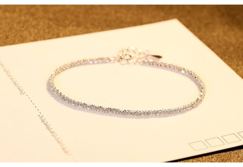 Versatile Zircon Bracelet Sparkles Flower Cluster Jewelry