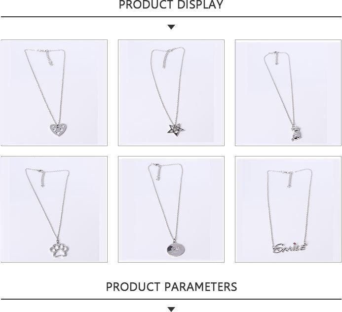 2020 Fashion Jewelry Alloy Pendant Necklace with Smile