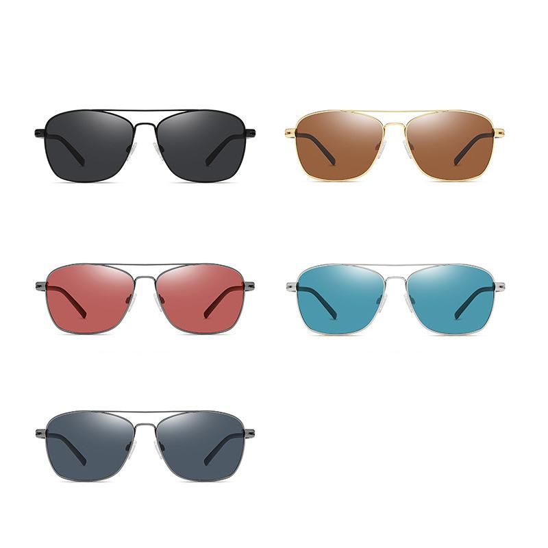 Metal Square Frame Sunglasses Men Sunglasses Polarized Classic Driving Glasses 3364