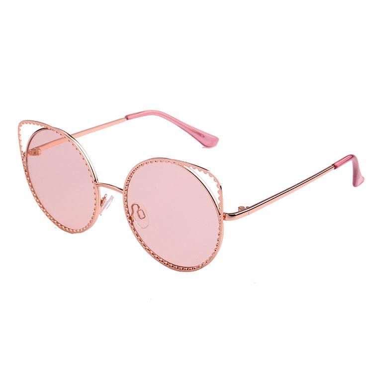 2019 Designer Directly Fashionable Cat Eye Metal Sunglasses