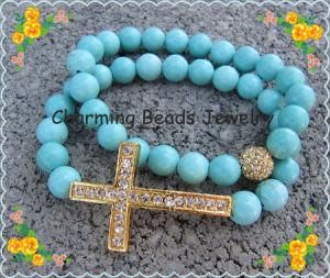 Fashion Bracelet Jewelry Set Stone Shamballa Bracelet Fashion Hot Semi-Precious Jewelry Bracelet (3258)