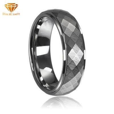 Body Jewelry Fashion Cutting Faceted Tungsten Carbide Fashion Ring Factory Wholesale Tst2837