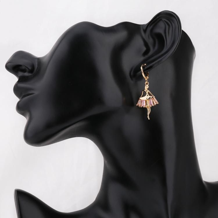 Fashion Accessories Women 18K Gold Plated Alloy Crystal Silver Jewelry Chain Sets Pendant Necklace