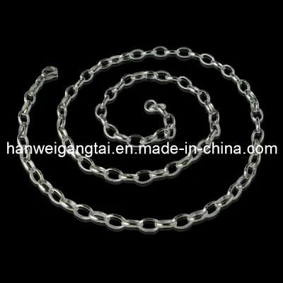 316L Stainless Steel Ipb Oval Rolo Necklace Chain, 4mm 20inch