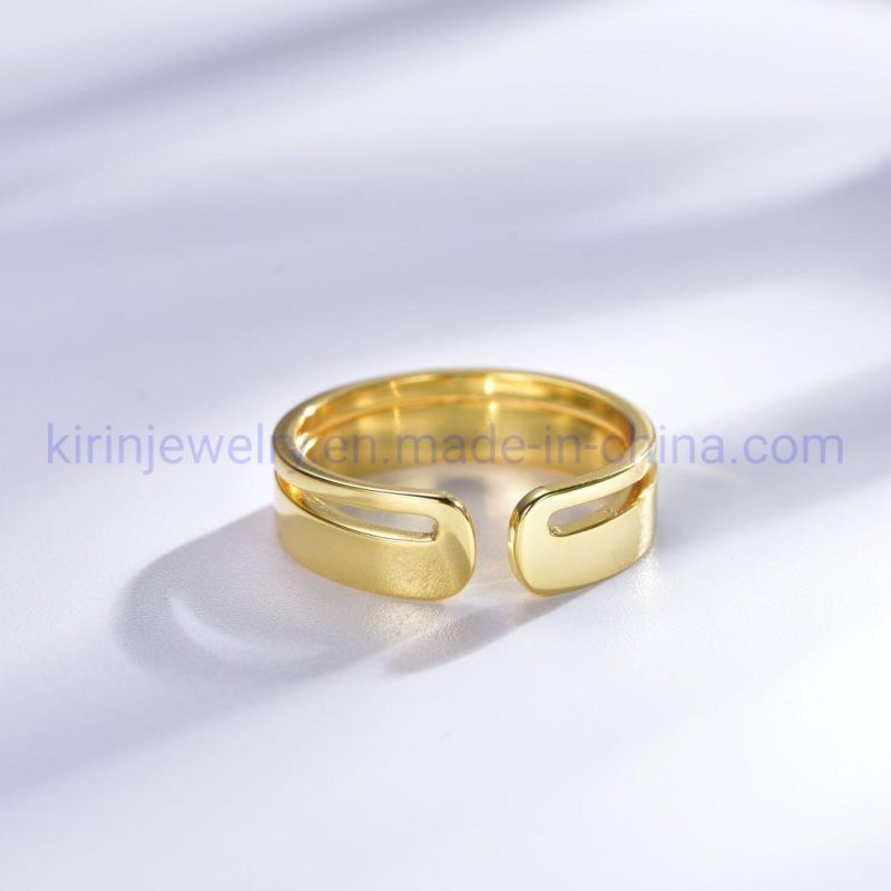 Anillo De Oro 14K 18K Gold Resizable Rings Women Resizable Rings 925 Silver Adjustable Gold Plated Rings