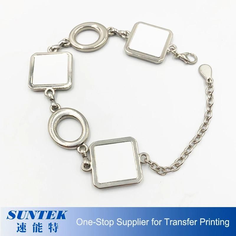 Heart Shape Sublimation Blank Metal Jewelry Bracelet