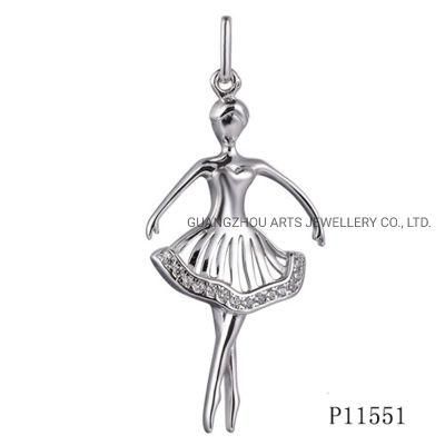 Wholesale Ballet Dancer 925 Sterling Silver Pendant