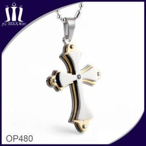 Custom Two Tone Religious Cross Pendant