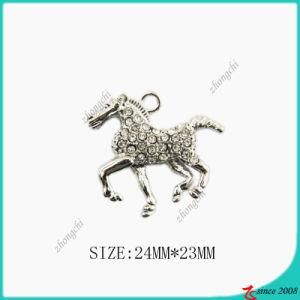 Silver Tone Zinc Alloy Horse Necklace (SPE)