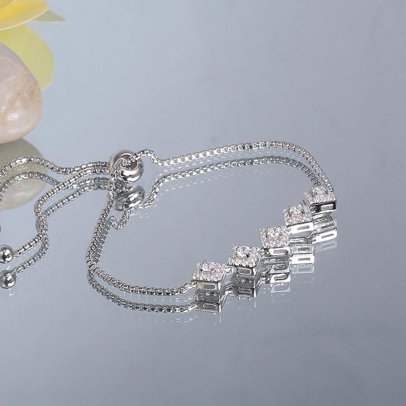 Fashion Accessories Fashion Jewelry New Style Hip Hop Jewellery AAA Charm Cubic Zirconia Moissanite Bracelet