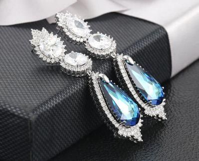 Luxury Wholesale Fashion Jewelry Crystals, Stylish Teenager Tops Earrings for Girl