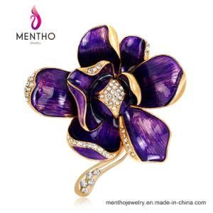 New Fashion Jewelry Brotheroch Flower Shape Alloy Brooch 4 Colors