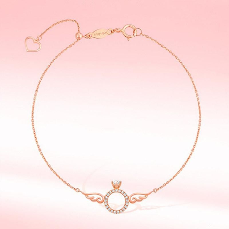 Electroplated Diamond Wings 925 Silver Simple Bracelet