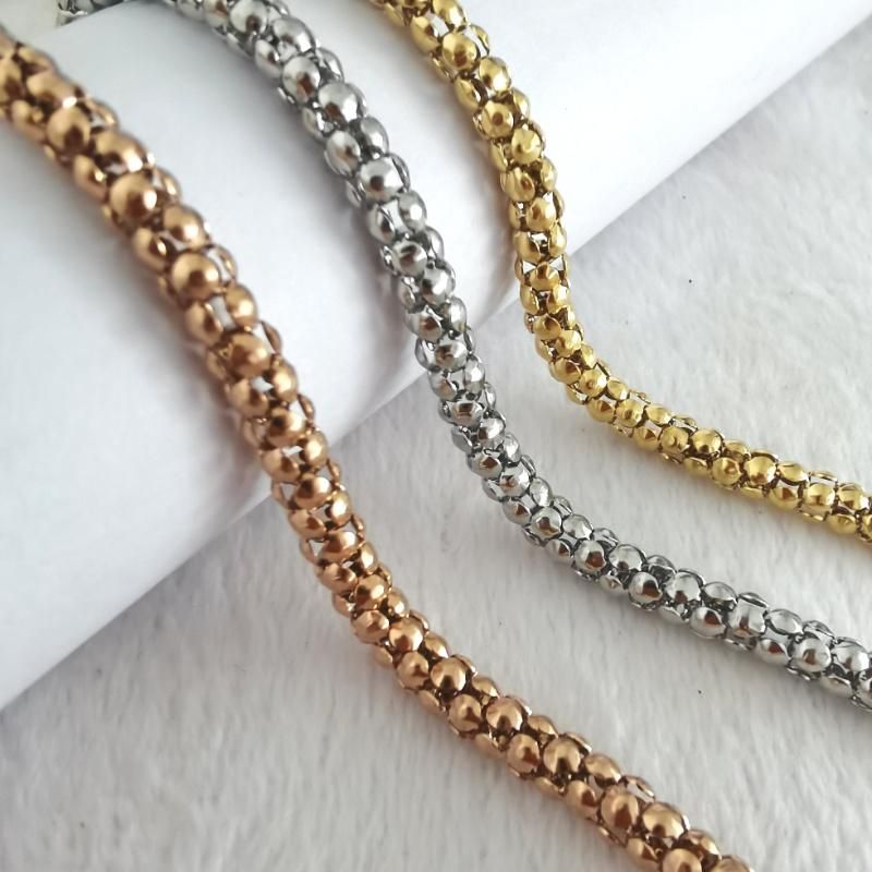 Wholesale Fashion Jewelry Stainless Steel Popular Corn Chain