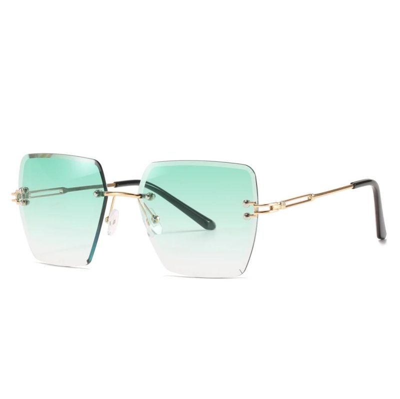 2020 No MOQ Colorful August Frameless Metal Fashion Sunglasses