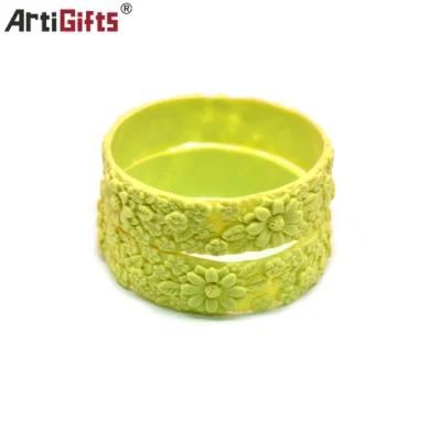 Hight Quality Brazll Silicone Bracelet with Colors
