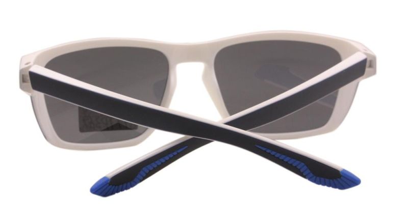 Manufacturer Double Colors Fashion with Anti Slip Rubber Mens Sunglasses