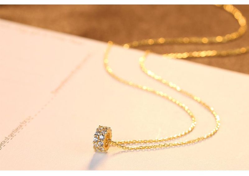 Hot Selling Hip Hop Jewelry Women Gold Plated Cubic Zircon Necklace