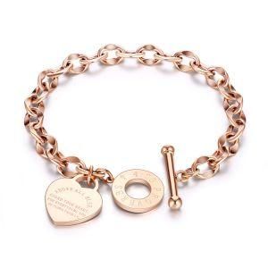 Fashion Jewelry Stainless Steel Heart Pendant Women &#160; Bracelet