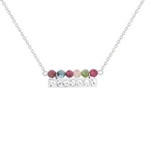 Fashion Simple Natural Stone and Crystal Accessories Pendant Necklace Jewelry