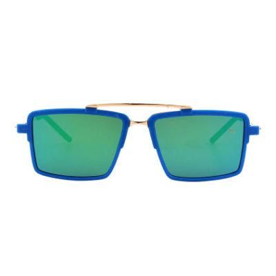 Sunglasses Blue Plastic Square Fashion Sunglasses