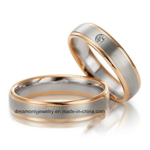 Factory Customized Top Quality Fashion Wedding Ring Set for Man and Women